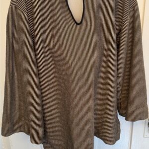 Striped Black and White Top